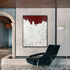 Decorazioni <span class=keywords><strong>per</strong></span> la <span class=keywords><strong>casa</strong></span> incorniciate a mano materiali misti opere d'arte paesaggio astratto pittura 3D <span class=keywords><strong>montagna</strong></span> intagliata arte della parete <span class=keywords><strong>in</strong></span> legno - Product Image 5