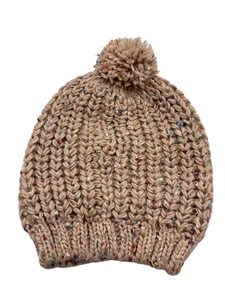 Meilleures ventes de bonnet à particules POM POM Bonnet de sport de style tendance avec motif en tricot uni et câble pour cadeau X'MAS - Product Image 5