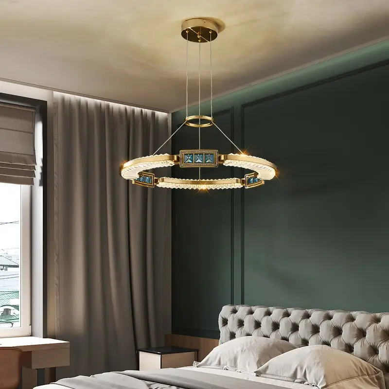 Подвесная лампа для гостиной, современная роскошная люстра, хрустальная люстра, подвесной светильник для обеденного стола