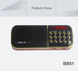 Mini <span class=keywords><strong>Radio</strong></span> FM B851 <span class=keywords><strong>con</strong></span> Doppia Scheda di Memoria e Altoparlante <span class=keywords><strong>con</strong></span> Lettore Musicale (B851) - Product Image 3