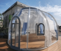 Dôme transparent pour PC de conception moderne, facile à installer, idéal pour le glamping et les locations de vacances