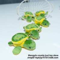 Petite tortue en peluche super douce, porte-clés tortue de dessin animé, pendentif tendance et super mignon, accessoire de sac à dos