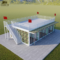 DYCE1 Casa Prefabricada de Acero de Dos Pisos de Instalación Rápida, Casa Pequeña Plegable de Lujo para Uso en Exteriores, para Hogar o Tienda