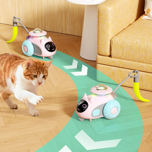 Juguete Interactivo Inteligente para Gatos, Coche Eléctrico con Control Remoto para Diversión <span class=keywords><strong>y</strong></span> Ejercicio - Product Image 6