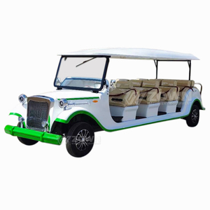 Voiture de tourisme électrique rétro classique, personnalisable avec logo, pour parcs à thème, stations touristiques et services de visites. - Product Image 2