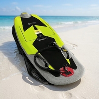 Planche de surf électrique motorisée en fibre de carbone 48v, planche de surf à jet motorisée 48v pour les eaux océaniques, sports nautiques motorisés, voir en grand
