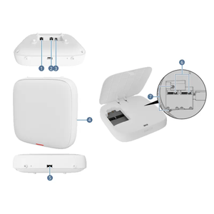 Point d'accès Wi-Fi 7 intérieur AirEngine 6776-58TI 50087136 11be, triple bande 2+4+2, antenne intelligente, USB, emplacement IoT, BLE - Product Image 4