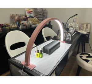 Lampe de table LED demi-lune grande taille pour ongles, design en arc, lumière UV de durcissement pour diamants, lampe de remplissage professionnelle pour salon de manucure - Product Image 2