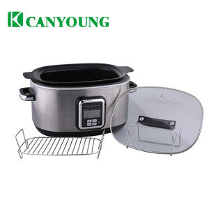 Vente flash : Cuisinière multifonction 1350 W avec boîtier en acier inoxydable, fonction <span class=keywords><strong>mijoteuse</strong></span>, réchauffeur, cuisson à la brûleur et four - Product Image 4