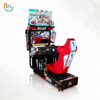 Joy2fun – Machine de jeu de course de simulation à monnayeur grand format avec écran HD 32 pouces et connexion pour deux joueurs
