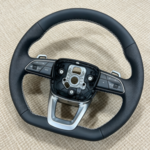 Volant de voiture en cuir perforé pour <span class=keywords><strong>Audi</strong></span> A4 R8 Tt Mk2 Mk3 B8 <span class=keywords><strong>RS</strong></span> TTS Ttrs Rs3 Rs6 RS4 RS5 RS7 A3 A5 A6 C6 A7 A8 A1 Q3 Q5 Q7 - Product Image 6