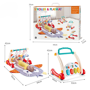 Nouveau tapis d'éveil 4 en 1 pour bébé avec piano à pédales, activités ludiques, tapis de fitness, jouets pour nourrissons, tapis de jeu, ensembles de poussettes pour bébés - Product Image 6