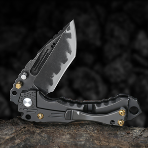 Miller T1 Customizable OEM Z-wear Stainless Steel Blade Titanium Alloy Handle Non-Adjustable Multi-Functional Pocket Knife - Product Image 3