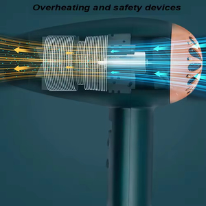 Sèche-cheveux portable pliable électrique chaud/froid, souffleur de vent puissant en plastique, concentrateur domestique à moteur DC grande puissance 1200W pour salon - Product Image 4