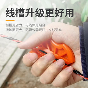 Herramienta de Electricista para Tirar Cables, Guía de Cable de Acero con Agarre de Línea Naranja de 32 mm, Suministro Directo Transfronterizo - Product Image 1