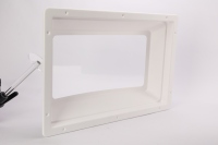 Dôme intérieur de lanterneau de camping-car en ABS blanc de 22 po x 14 po avec fenêtre transparente de remplacement anti-UV pour remorques de camping-car et quarts de roues
