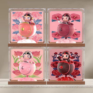 Vitrine en acrylique pour figurine MART MOLLY Blooming Peony, boîte de rangement - 100% transparente, anti-poussière, cadeau de vente au détail, design moderne - Product Image 4