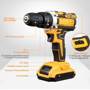 Electric 20v Combo Handheld Portable Wireless Wood Drilling <b>Screw</b> <b>Driver</b> Portable Battery Rechargeable Power Drill - Product Image 4