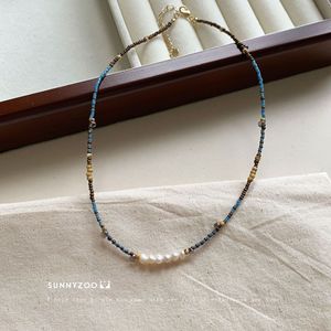 Nouveau collier de perles de style chinois avec pierres naturelles et perles d'eau douce collier de chaîne de clavicule avec un haut de gamme - Product Image 4