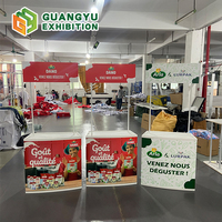 Table de promotion de supermarché 40*80cm en ABS PVC, table d'échantillonnage, stand, comptoir de promotion pop-up, table d'échantillonnage de promotion à vendre