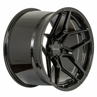 Jantes forgées Viorock personnalisées multi-rayons, noir brillant, 18, 19, 20, 21, 22 pouces, 5*112, 5*120, compatibles avec BMW, Audi, Porsche 911, Ferrari