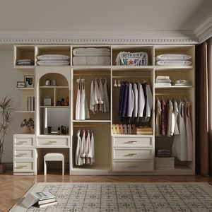 ตู้เสื้อผ้าสไตล์ฝรั่งเศส Santopova พร้อมอุปกรณ์ตกแต่งสีทอง - Product Image 4