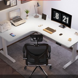 Scrivania Angolare Moderna a L con Sollevamento Elettrico, Doppio Motore, Mobile, per Casa, E-Sports, Ufficio, Computer, Regolabile in Altezza, Capacità di Carico 100kg - Product Image 3