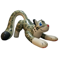 Animal léopard des neiges gonflable de dessin animé en PVC personnalisé de haute qualité