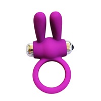 Kaninchen-Vibrator Weiblicher Vibrationsmassager Klitoris-Verzögerungsspielzeug Paar-Flirtspielzeug Erwachsenen-Vibrationsringe Paar-Spielzeug Erotikspielzeug