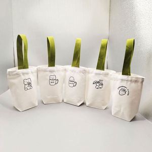 Sac fourre-tout en toile de coton bio réutilisable, grand format, personnalisé avec logo imprimé, économique et en gros - Product Image 2