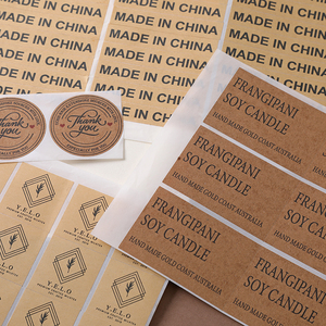 Etiquetas de Papel Kraft Redondas con Estampado en Dorado Personalizadas de Lujo, Etiquetas de Agradecimiento con Lámina Dorada - Product Image 6