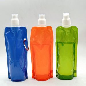 Sac d'eau pliable et portable pour sports de plein air, camping, randonnée, concerts, 480 ml, écologique - Product Image 2