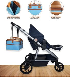 Lkuyue — sac à couches en feutre, fourre-tout, personnalisé, avec poignée en cuir, caddie, meilleure vente - Product Image 6