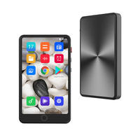 Reproductor MP4 Android Inteligente con WiFi de 4 Pulgadas, 128 GB, Reproductor de Música Portátil con Pantalla Táctil Completa y Altavoz Integrado