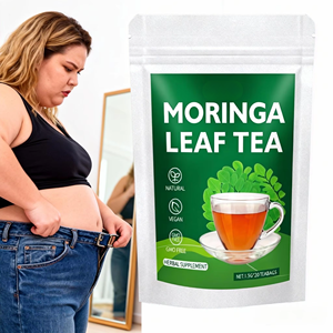 Thé Herbal <span class=keywords><strong>Bio</strong></span> Minceur aux Feuilles de <span class=keywords><strong>Moringa</strong></span> Fraîches Marque Blanche pour Ventre Plat – Sachets de Thé Détox - Product Image 1