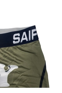 Calzoncillos Boxer Estampados para Hombre, con la Frase 'I Love My Wife', Cintura Media, Color Verde Oliva, Transpirables, de Spandex - Product Image 5