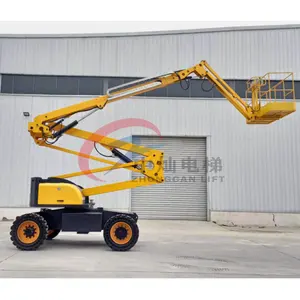 Lifting 16m 20m 200kg Load Electric Small Articulating Self Propelled Boom Lift Factory Price