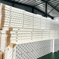 Panneau sandwich en acier coloré isolé en polyuréthane PU pour chambre froide et entrepôt frigorifique, 50mm 75mm 100mm 120mm 150mm 200mm
