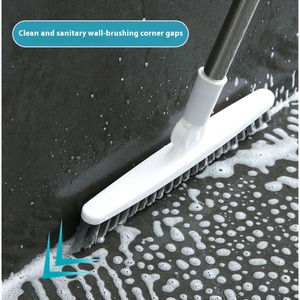 New Plastic Long-Handled Hard-Bristled Tile Cleaning Brush Floor Scrubbing Artifact for Dead Corners and Hair Removal - Product Image 2