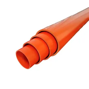 Orange Flexible plastic tube electrical ware protection pipe power cable conduit MPP power pipes