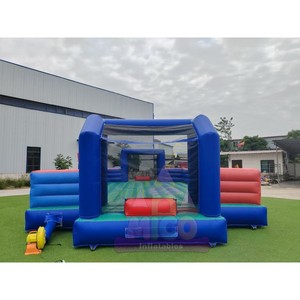 Combo de <span class=keywords><strong>Piscina</strong></span> Hinchable Comercial de PVC de 0.55mm con Pared de Escalada y <span class=keywords><strong>Campo</strong></span> de Fútbol, Directo de Fábrica, para <span class=keywords><strong>Alquiler</strong></span> en Centros al Aire Libre - Product Image 3