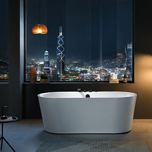 Banheira Walk-In autônoma acrílica branca Design moderno Whirlpool Whirlpool Banheira com torneira - Product Image 3