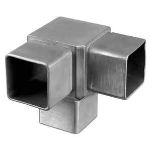 ข้อต่อท่อสี่เหลี่ยมสแตนเลสสำหรับราวจับ - Product Image 1