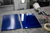 Peinture automobile Wolong 2K28 Standard Bleu Hydroxyl Acrylique, finition brillante True-Hue, revêtement durable, temps de séchage de 0,5h pour véhicules de tourisme