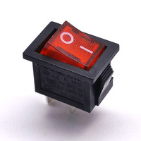 Interrupteur à bascule SPST 15x21mm 6A 250VAC UL on Off Interrupteur à bascule 2 broches