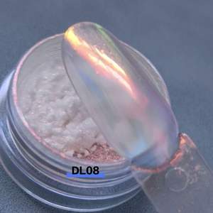 Poudre à <span class=keywords><strong>ongles</strong></span> <span class=keywords><strong>effet</strong></span> miroir chromé <span class=keywords><strong>blanc</strong></span> arc-en-ciel Aurora en vrac, pigments à frotter pour <span class=keywords><strong>ongles</strong></span> sirène - Product Image 4