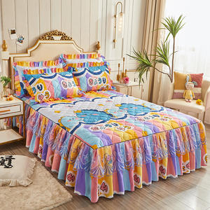 Juego de Ropa de Cama Acolchada para Otoño e Invierno, Juego de Ropa de Cama de Doble Capa Gruesa y Cálida con Fundas de Almohada, Juego de Tres Piezas Gruesas, Tamaño Completo - Product Image 3