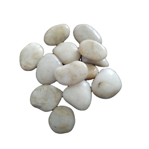 Líneas de guijarros de piedra natural blanca pura Espacios delineados para respirar Tipo de adoquín para aplicación de Villa - Product Image 6