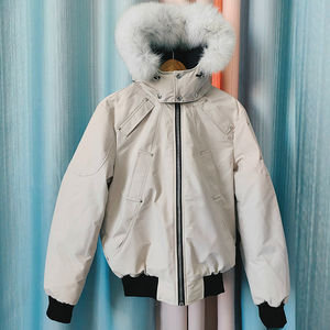 Custom Men's Winter Coat Fox <b>Fur</b> <b>Hooded</b> Bomber Down <b>Jacket</b> Waterproof Reversible Plus Size Warm Outerwear 2025 - Product Image 2