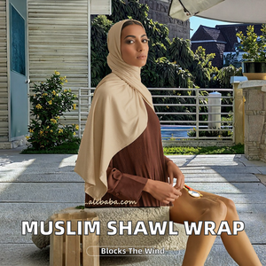 卸売180*70cmモーダルコットンジャージーヒジャーブスカーフロングプレーンソフトターバンタイヘッドラップ女性用モスリンムスリムショール通気性 - Product Image 2